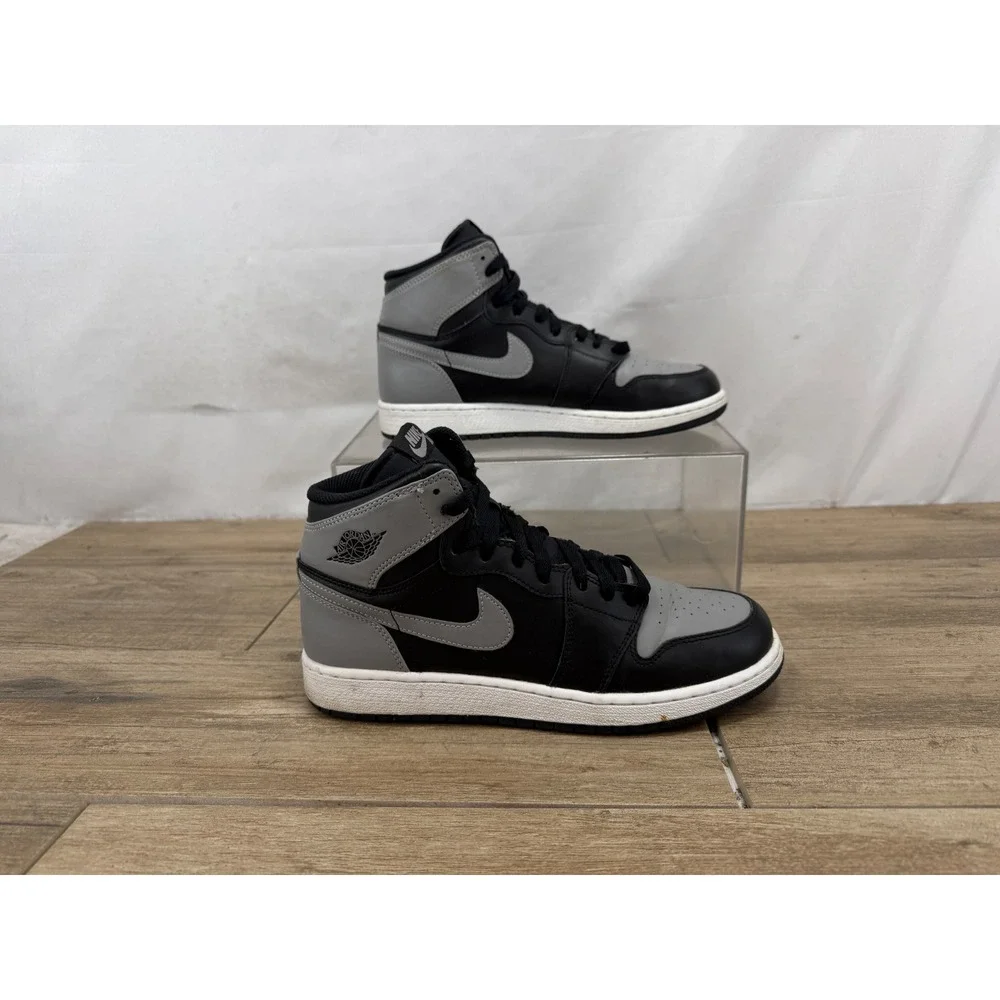 Nike Air Jordan 1 Retro‎ High OG Shadow 2013 Black Grey 555088-014 Mens 6.5Y